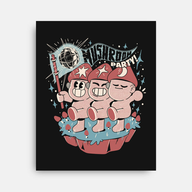 Mushroom Party-None-Stretched-Canvas-ilustrata