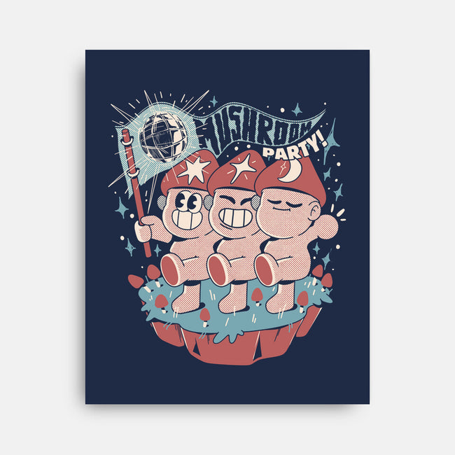 Mushroom Party-None-Stretched-Canvas-ilustrata