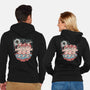 Mushroom Party-Unisex-Zip-Up-Sweatshirt-ilustrata