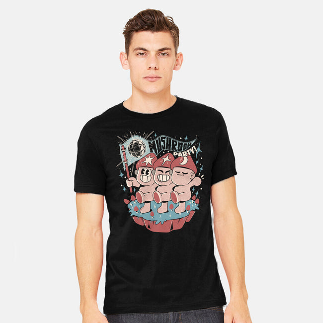 Mushroom Party-Mens-Heavyweight-Tee-ilustrata