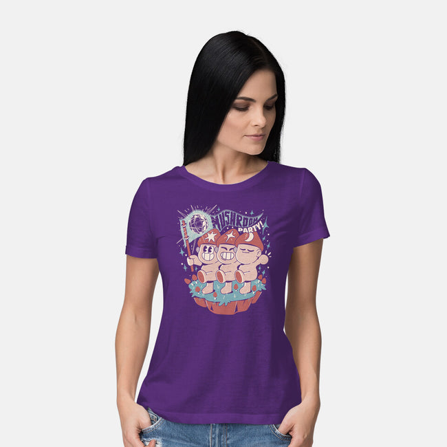 Mushroom Party-Womens-Basic-Tee-ilustrata