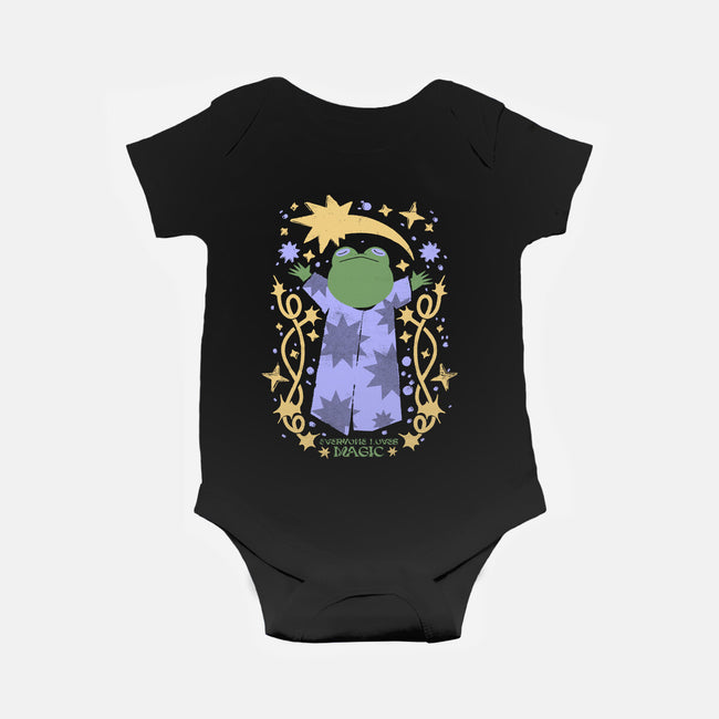 Everyone Loves Magic-Baby-Basic-Onesie-ilustrata