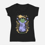 Everyone Loves Magic-Womens-V-Neck-Tee-ilustrata