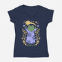 Everyone Loves Magic-Womens-V-Neck-Tee-ilustrata