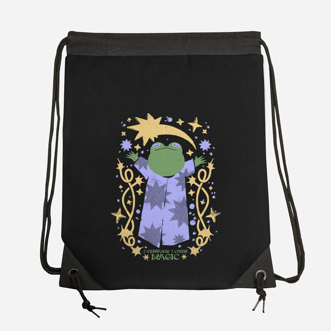 Everyone Loves Magic-None-Drawstring-Bag-ilustrata