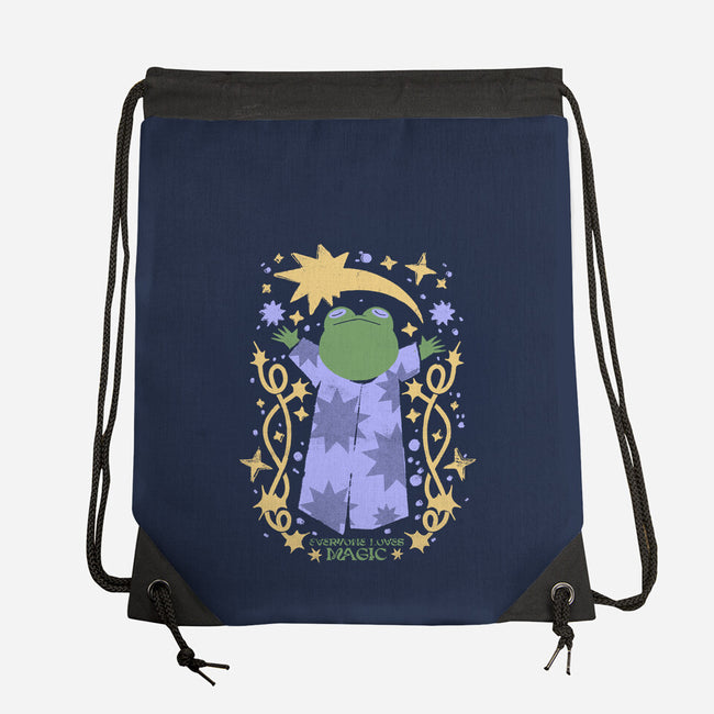 Everyone Loves Magic-None-Drawstring-Bag-ilustrata