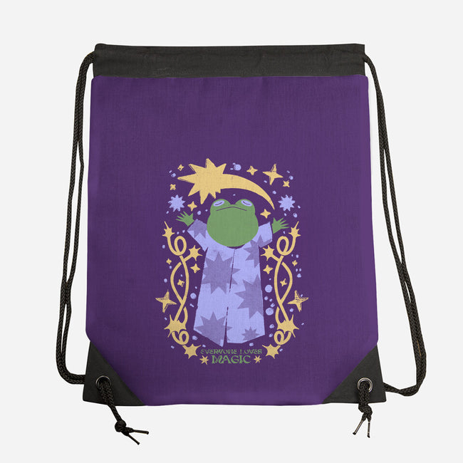Everyone Loves Magic-None-Drawstring-Bag-ilustrata