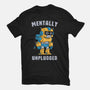 Mentally Unplugged-Mens-Heavyweight-Tee-GODZILLARGE