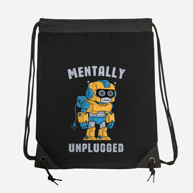 Mentally Unplugged-None-Drawstring-Bag-GODZILLARGE