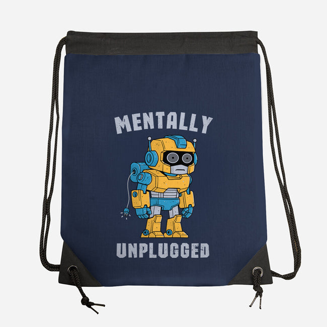 Mentally Unplugged-None-Drawstring-Bag-GODZILLARGE
