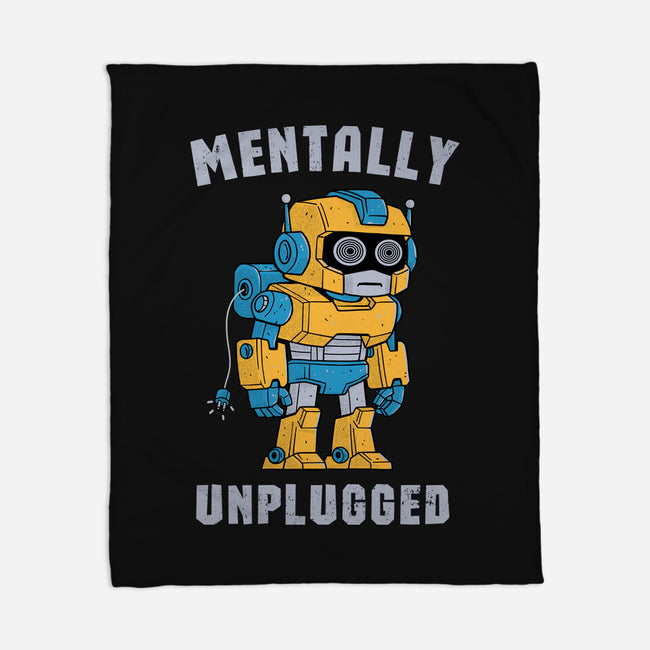 Mentally Unplugged-None-Fleece-Blanket-GODZILLARGE