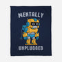 Mentally Unplugged-None-Fleece-Blanket-GODZILLARGE
