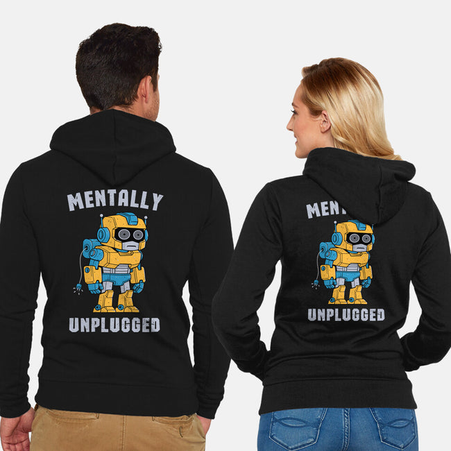 Mentally Unplugged-Unisex-Zip-Up-Sweatshirt-GODZILLARGE