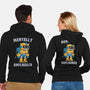 Mentally Unplugged-Unisex-Zip-Up-Sweatshirt-GODZILLARGE