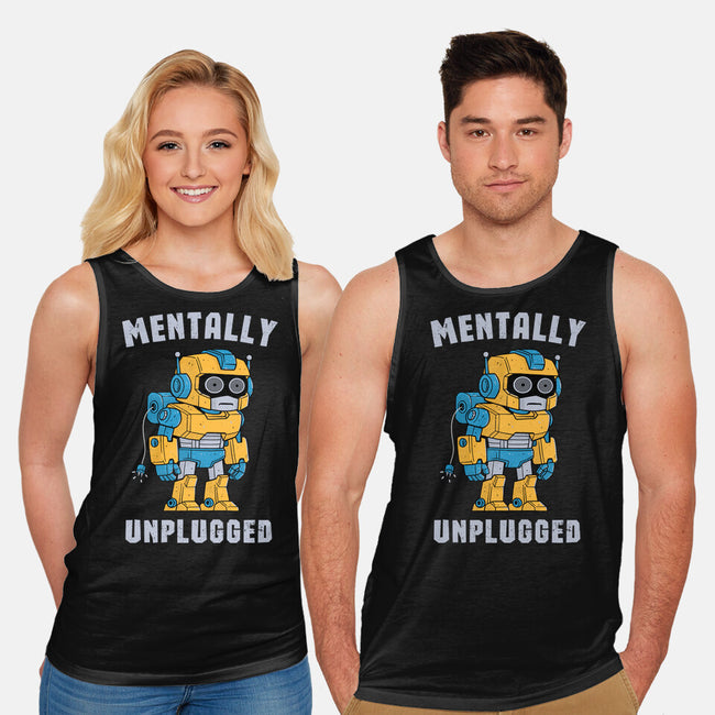Mentally Unplugged-Unisex-Basic-Tank-GODZILLARGE