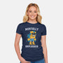 Mentally Unplugged-Womens-Fitted-Tee-GODZILLARGE