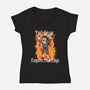 Feed Me Katherine-Womens-V-Neck-Tee-SeamusAran