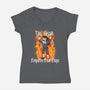 Feed Me Katherine-Womens-V-Neck-Tee-SeamusAran