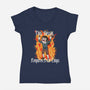 Feed Me Katherine-Womens-V-Neck-Tee-SeamusAran
