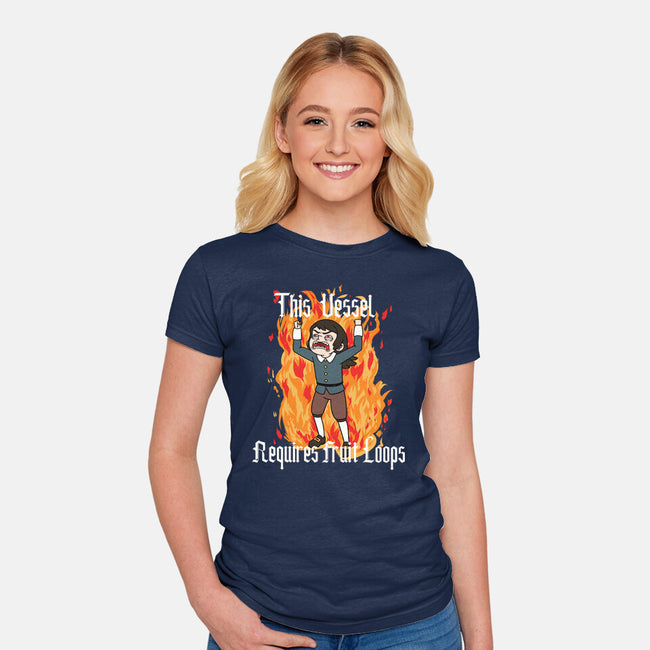 Feed Me Katherine-Womens-Fitted-Tee-SeamusAran