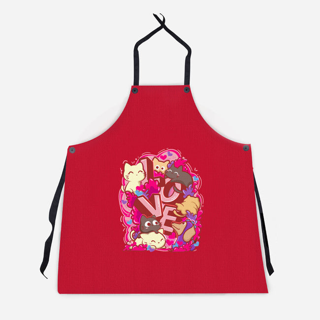 Meow Love-Unisex-Kitchen-Apron-bloomgrace28