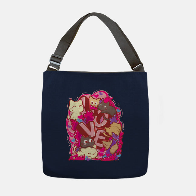 Meow Love-None-Adjustable Tote-Bag-bloomgrace28