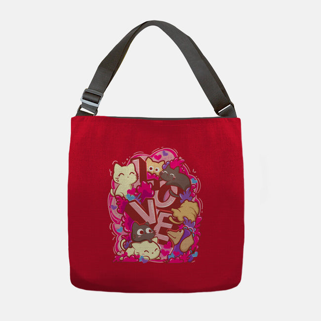 Meow Love-None-Adjustable Tote-Bag-bloomgrace28