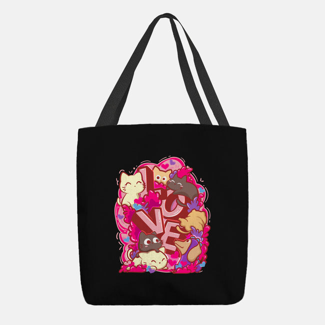 Meow Love-None-Basic Tote-Bag-bloomgrace28