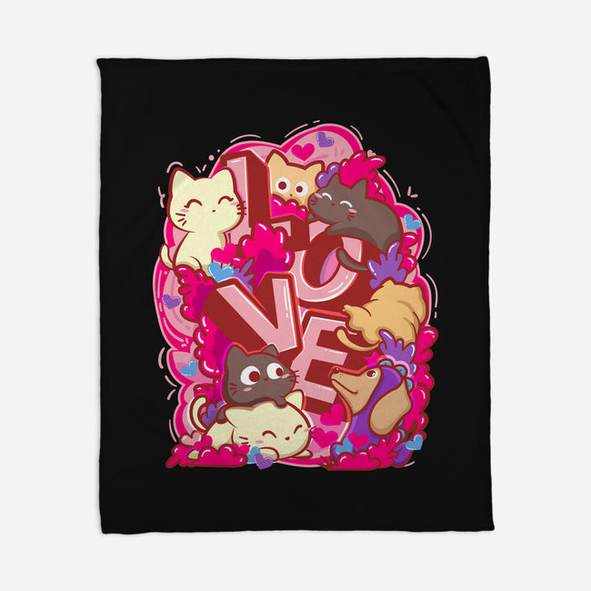Meow Love-None-Fleece-Blanket-bloomgrace28