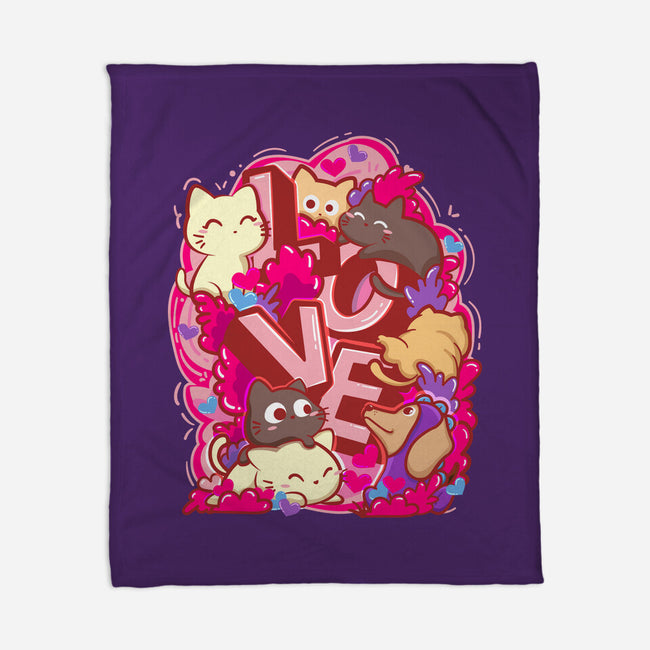 Meow Love-None-Fleece-Blanket-bloomgrace28