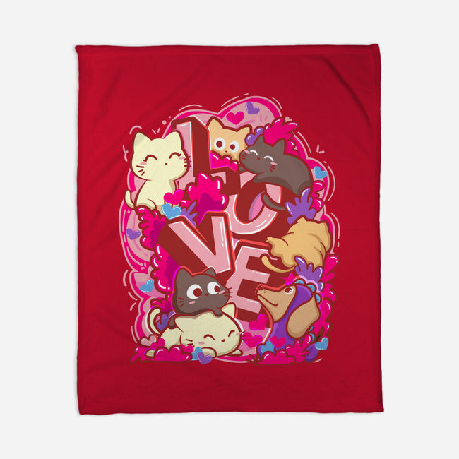 Meow Love-None-Fleece-Blanket-bloomgrace28