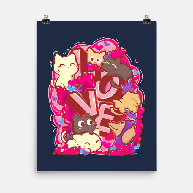 Meow Love-None-Matte-Poster-bloomgrace28