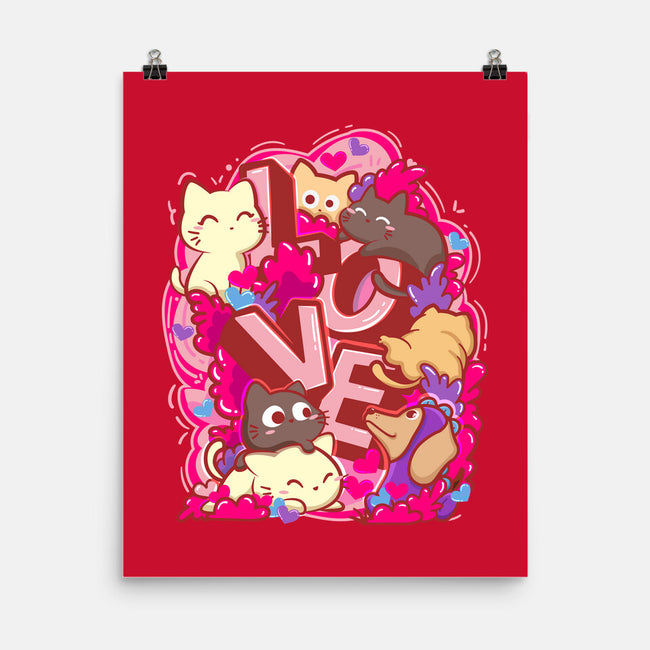 Meow Love-None-Matte-Poster-bloomgrace28