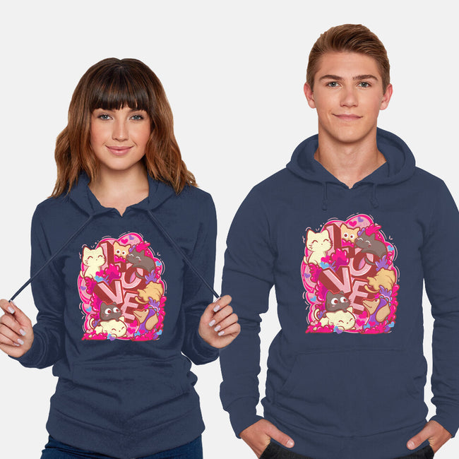 Meow Love-Unisex-Pullover-Sweatshirt-bloomgrace28