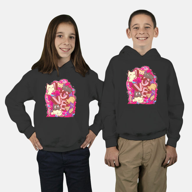 Meow Love-Youth-Pullover-Sweatshirt-bloomgrace28