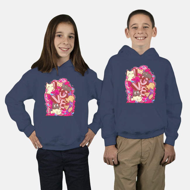 Meow Love-Youth-Pullover-Sweatshirt-bloomgrace28