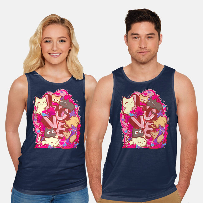 Meow Love-Unisex-Basic-Tank-bloomgrace28