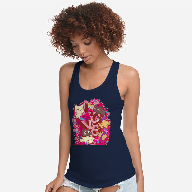 Meow Love-Womens-Racerback-Tank-bloomgrace28
