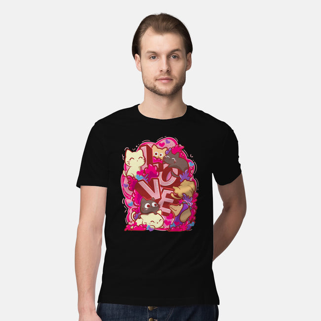 Meow Love-Mens-Premium-Tee-bloomgrace28