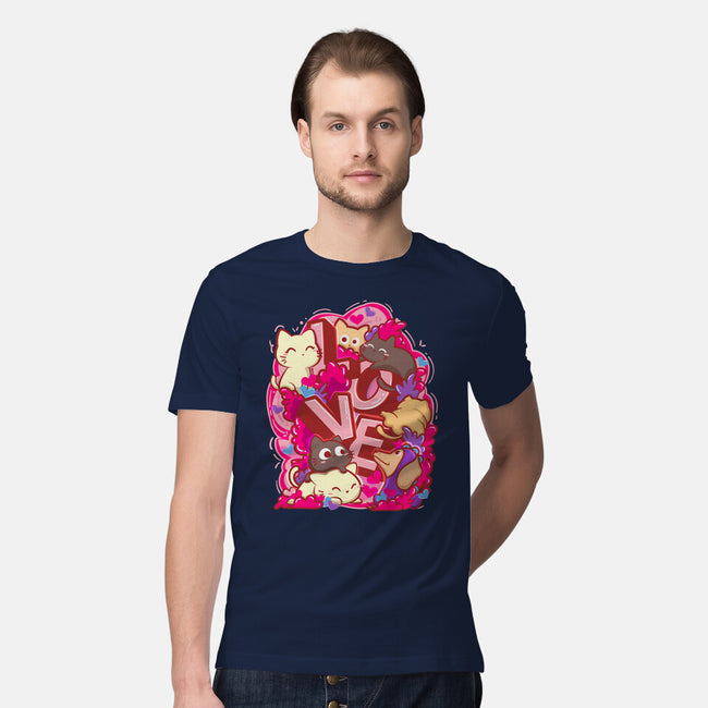 Meow Love-Mens-Premium-Tee-bloomgrace28