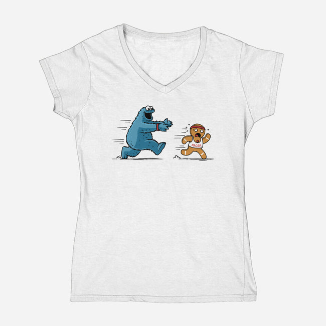 Cookie Motivation-Womens-V-Neck-Tee-erion_designs