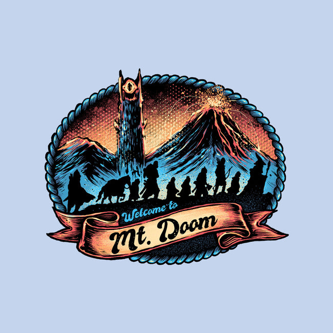 Welcome To Mt Doom-Mens-Basic-Tee-glitchygorilla