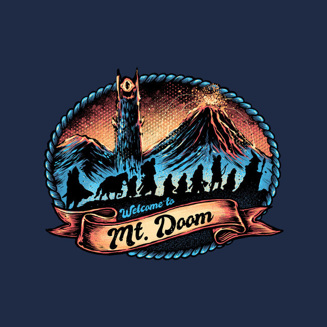 Welcome To Mt Doom-Unisex-Kitchen-Apron-glitchygorilla