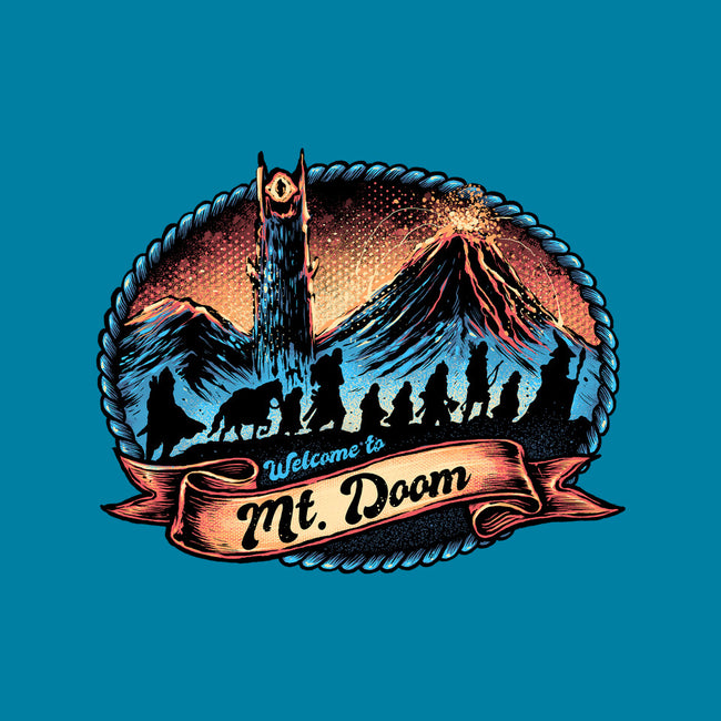 Welcome To Mt Doom-Mens-Basic-Tee-glitchygorilla