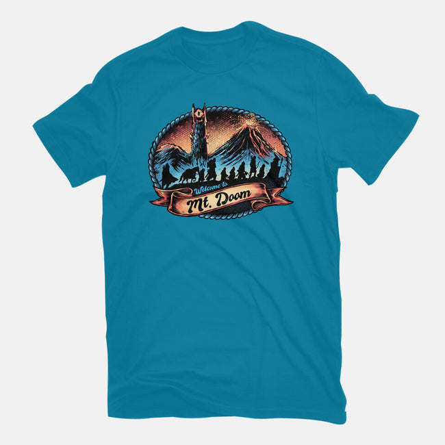 Welcome To Mt Doom-Mens-Premium-Tee-glitchygorilla