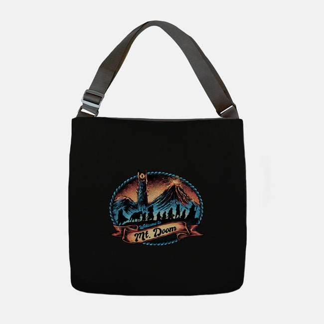 Welcome To Mt Doom-None-Adjustable Tote-Bag-glitchygorilla