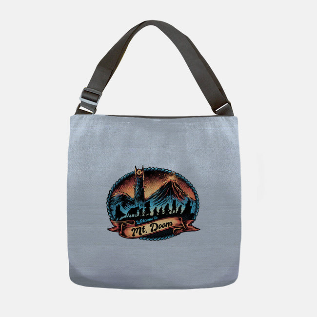 Welcome To Mt Doom-None-Adjustable Tote-Bag-glitchygorilla