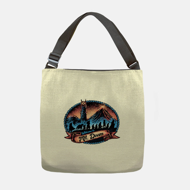 Welcome To Mt Doom-None-Adjustable Tote-Bag-glitchygorilla