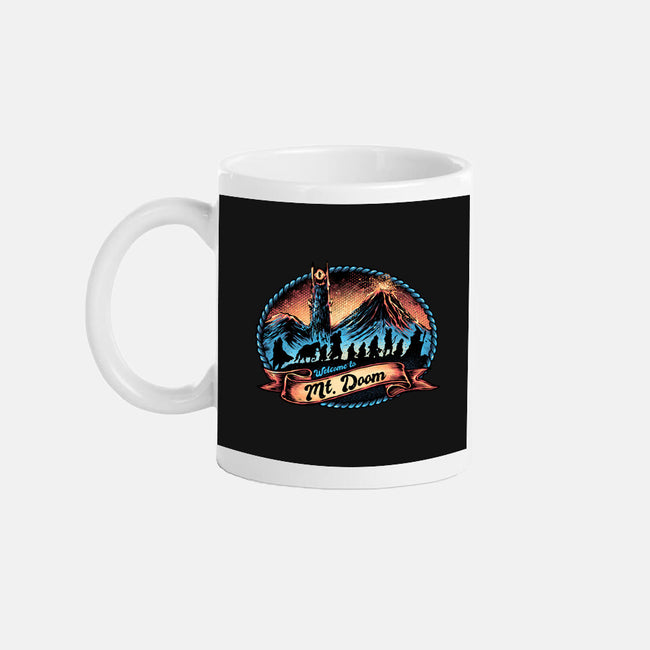 Welcome To Mt Doom-None-Mug-Drinkware-glitchygorilla