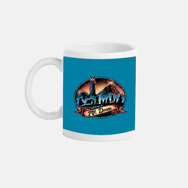Welcome To Mt Doom-None-Mug-Drinkware-glitchygorilla